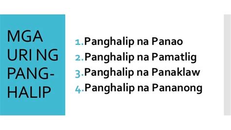 apat na uri ng panghalip|Mga Uri ng Panghalip at Halimbawa .